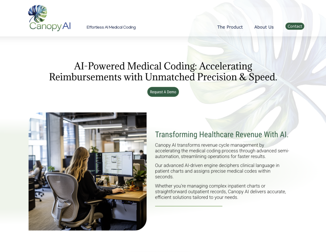 CanopyAi medical coding website